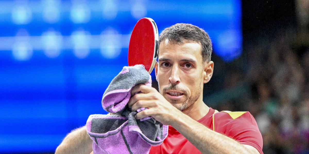 Álvaro Robles, eliminated in the individual table tennis picture